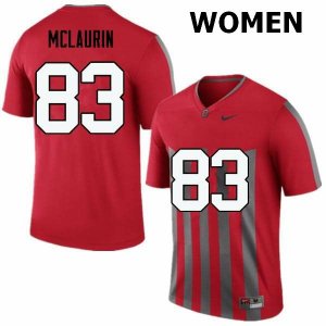 Women's Ohio State Buckeyes #83 Terry McLaurin Throwback Nike NCAA College Football Jersey Stock LOX7344BZ